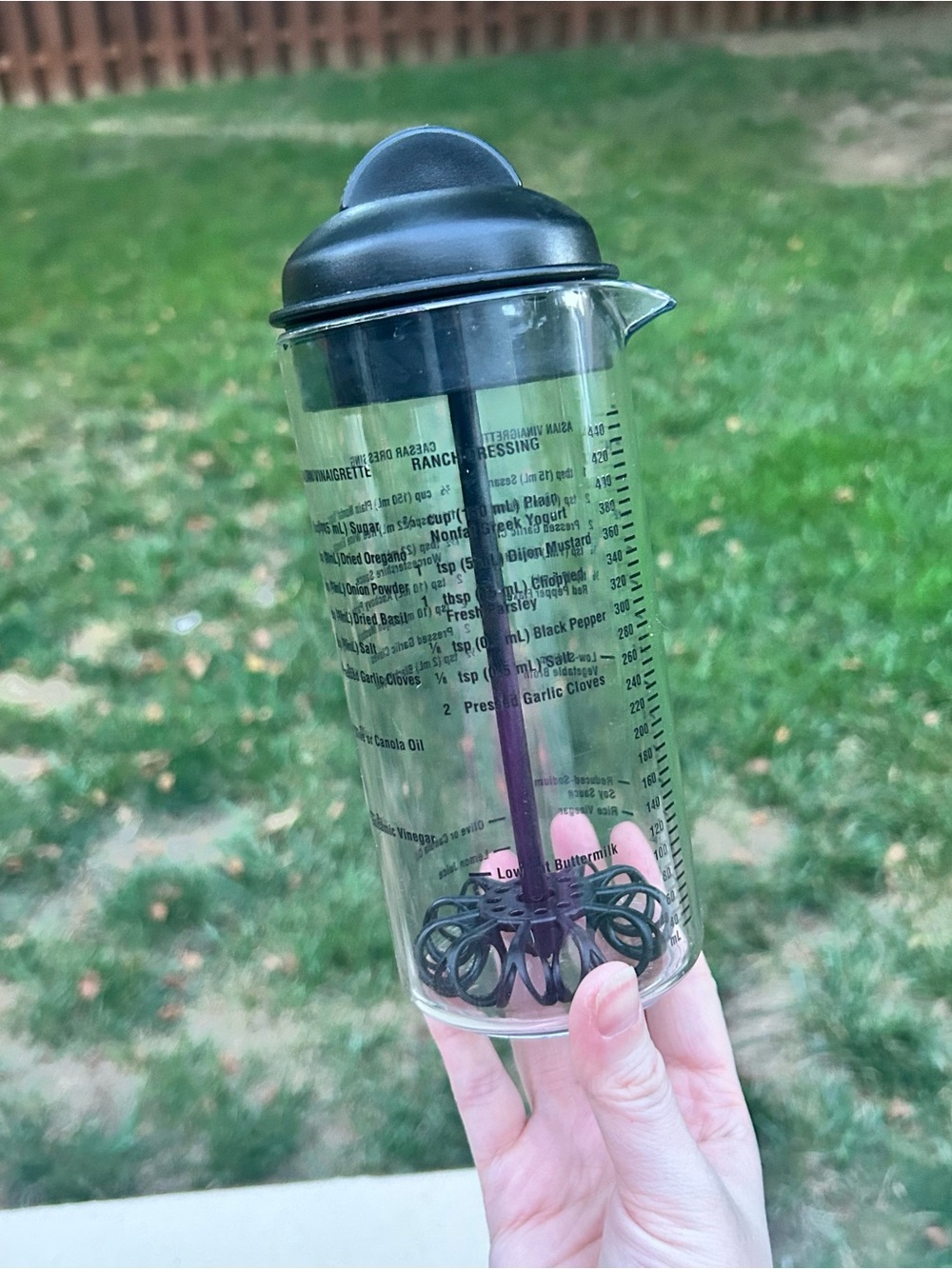 Pampered Chef Salad Dressing Mix Pour Container